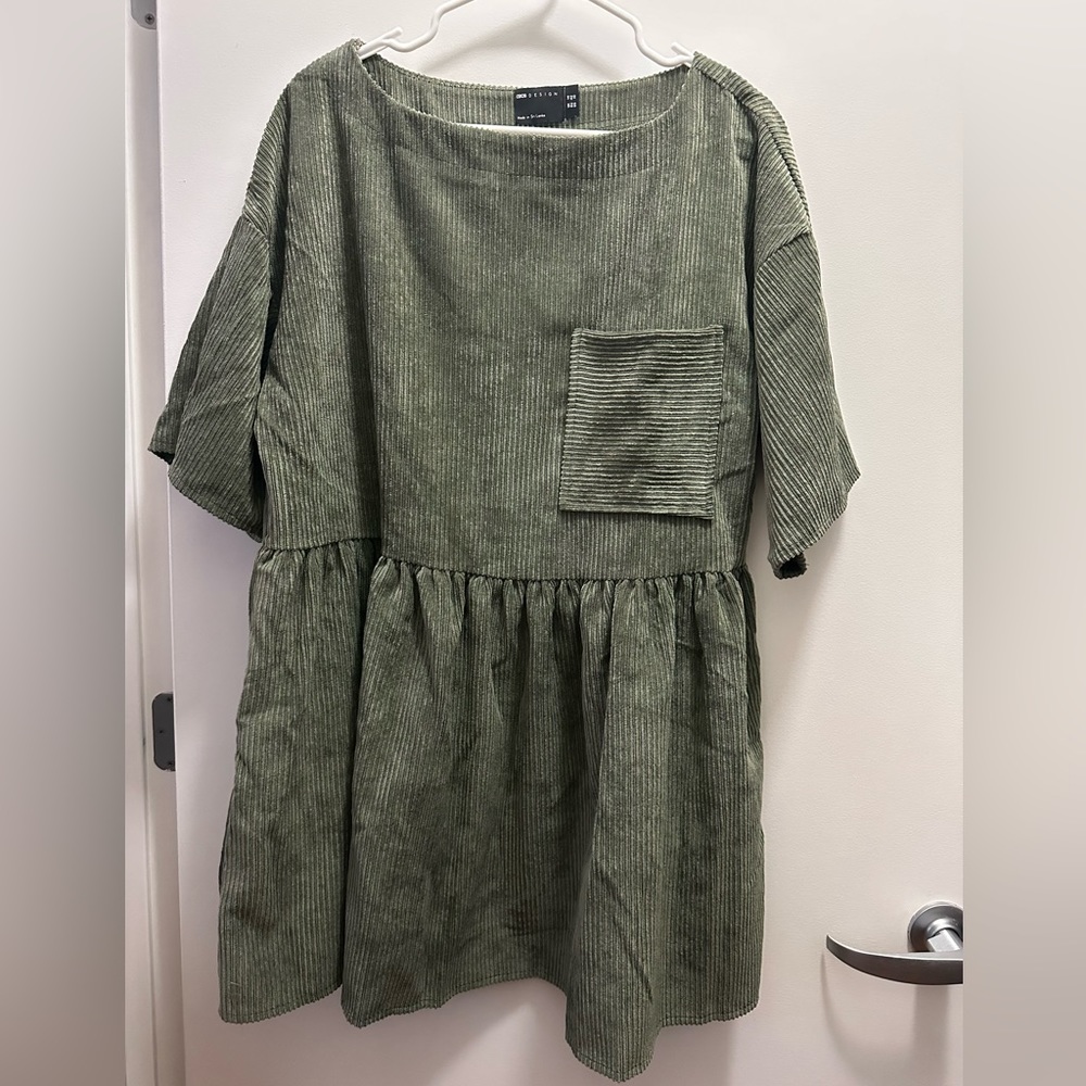 cord T-shirt dress